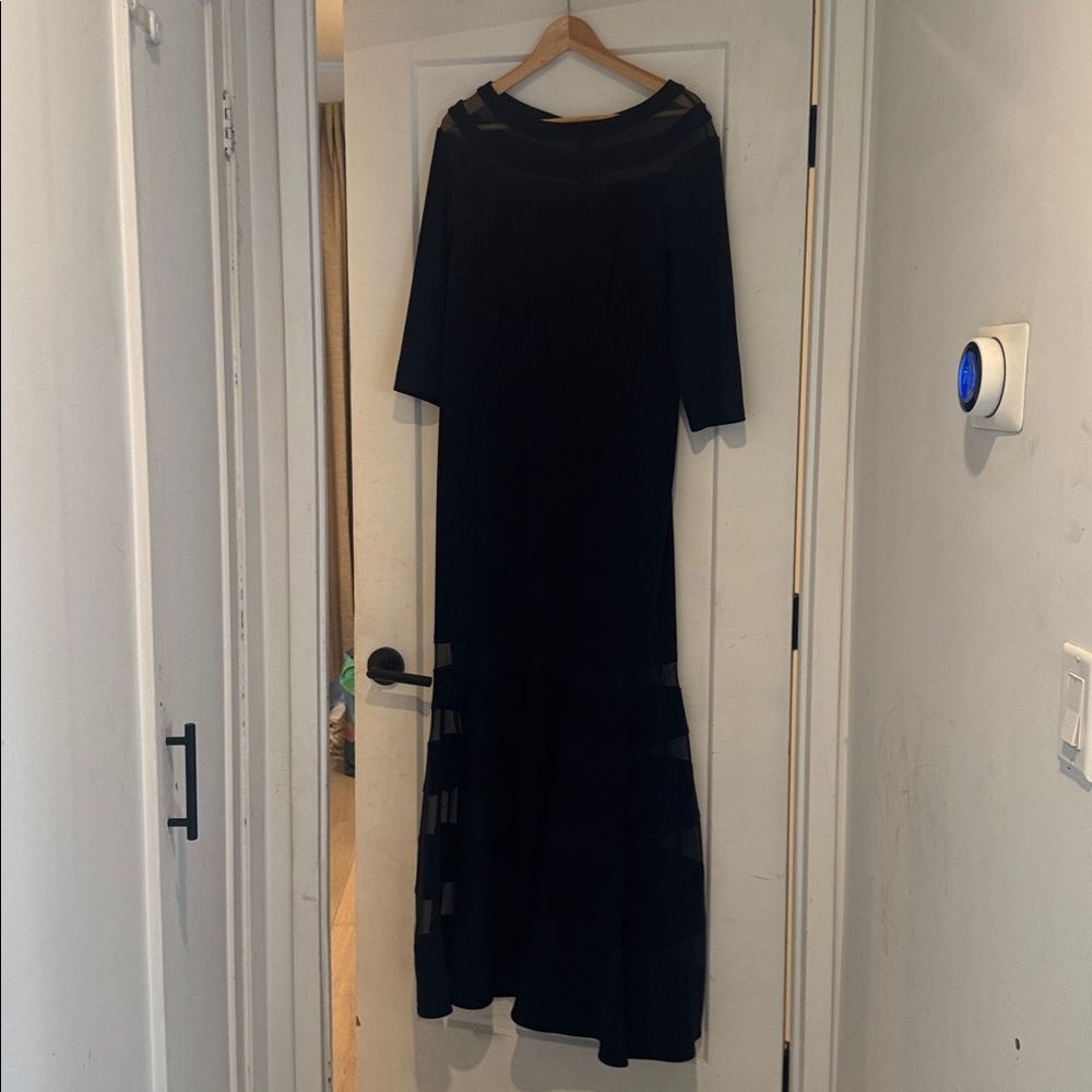 Elegant Navy Blue Maxi Dress